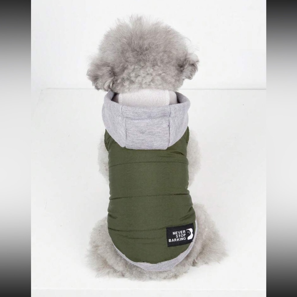 Pet Hooded Sweater Vest, Fall/Winter, Medium Dog